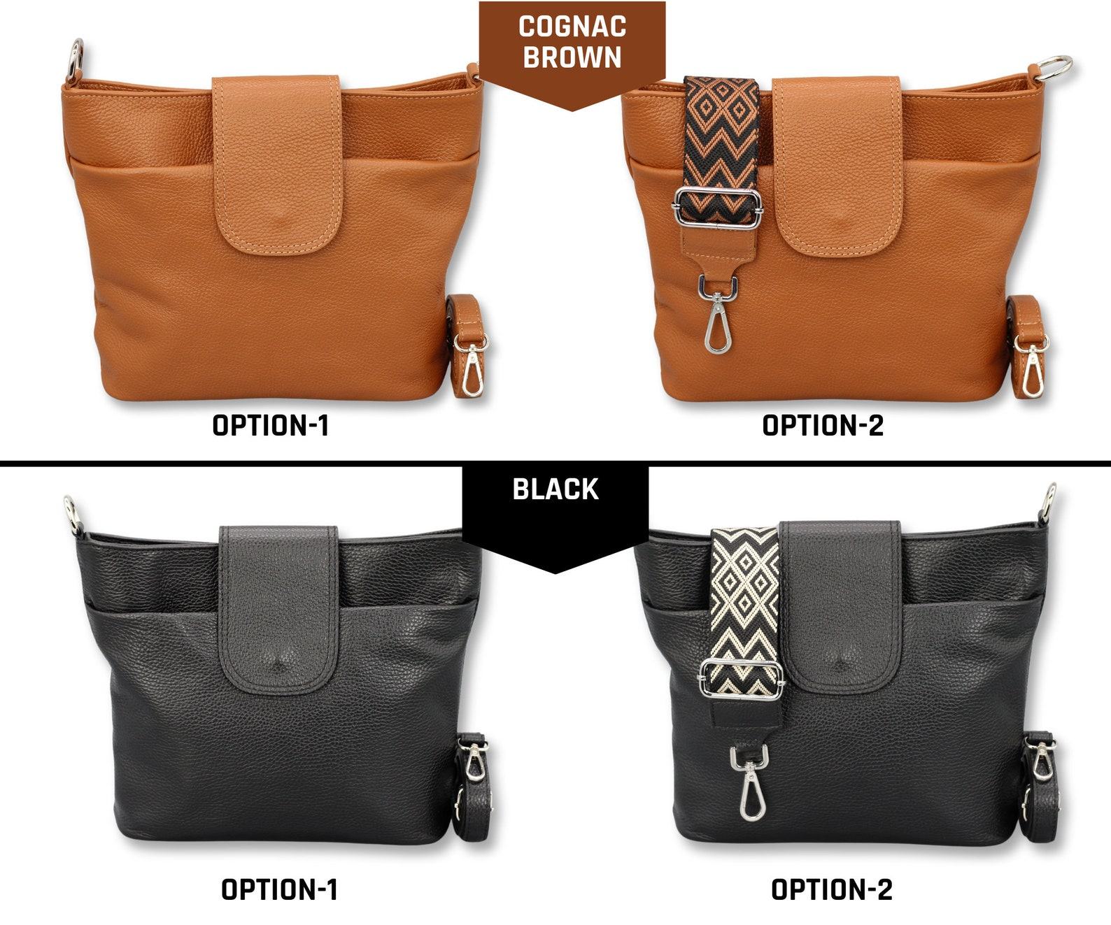 Versatile Leather Crossbody Bag Elevate Your Style with Interchangeable Straps - Image 3