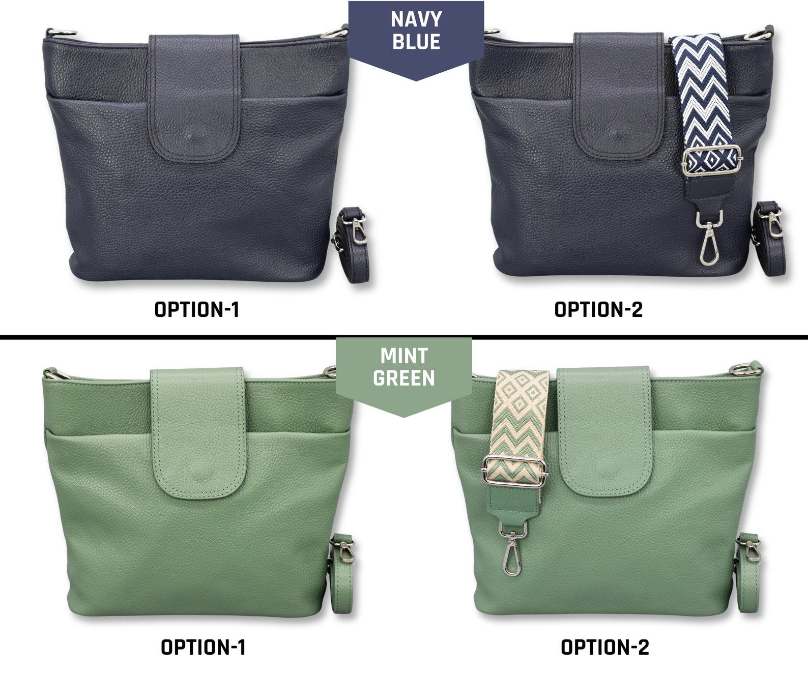 Versatile Leather Crossbody Bag Elevate Your Style with Interchangeable Straps - Image 4