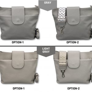 Versatile Leather Crossbody Bag Elevate Your Style with Interchangeable Straps