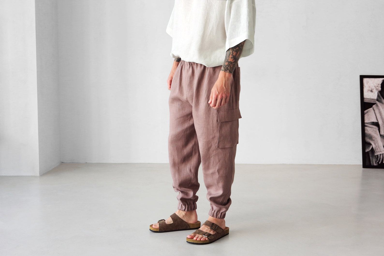 Versatile Linen Cargo Pants Comfort and Style for Every Occasion - Image 4