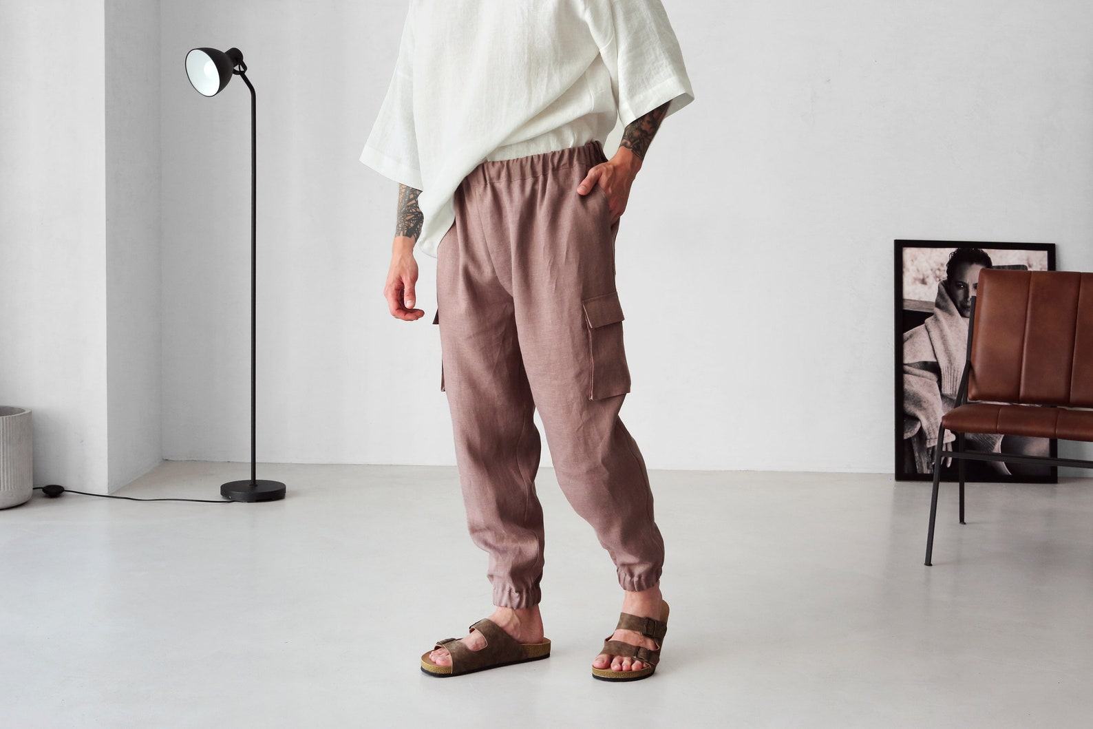 Versatile Linen Cargo Pants Comfort and Style for Every Occasion - Image 2