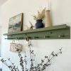 Versatile Wooden Shelf with Hooks and Ledge Enhance Your Home Decor and Organization