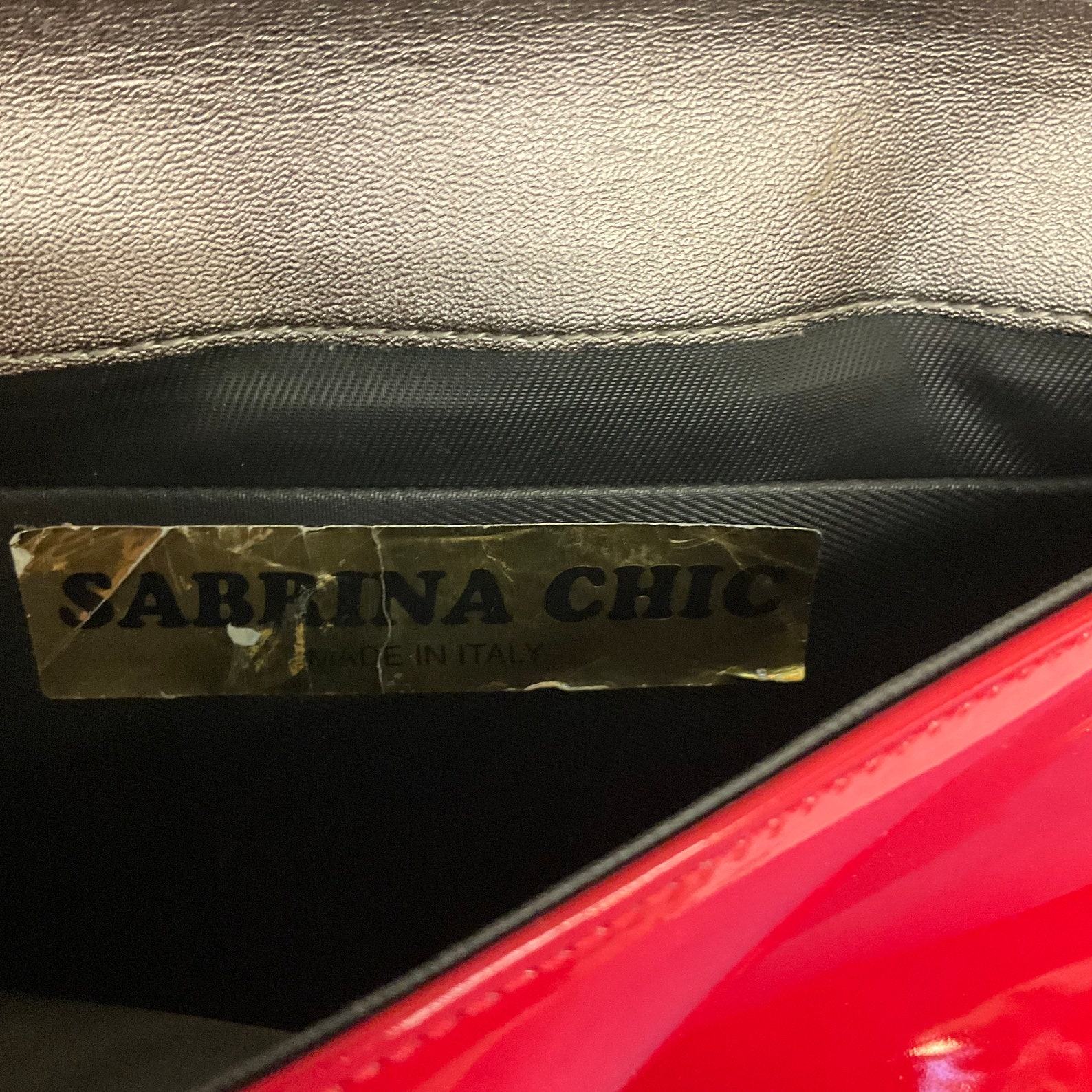 Vintage 1980s “Lola Rosso” Italian Red Patent Leather Clutch Bag by Sabrina Chic