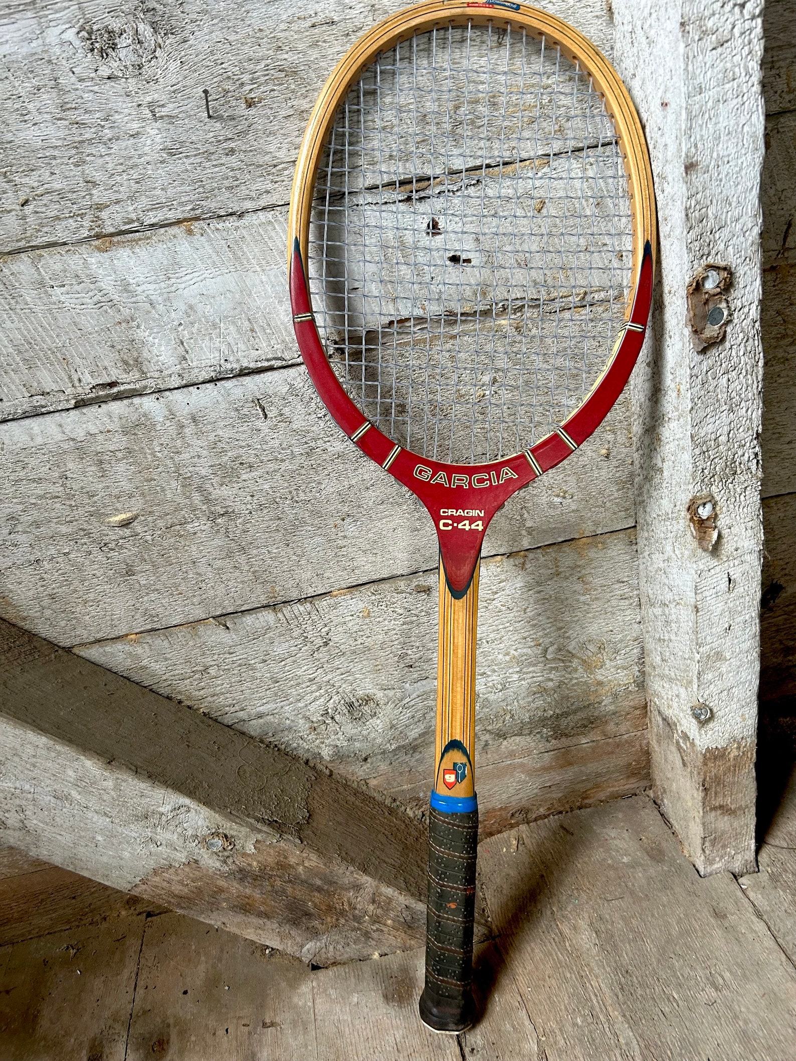 Vintage 70s Garcia Cragin C-44 Wood Tennis Racquet with Vinyl Zip Cover - Image 5