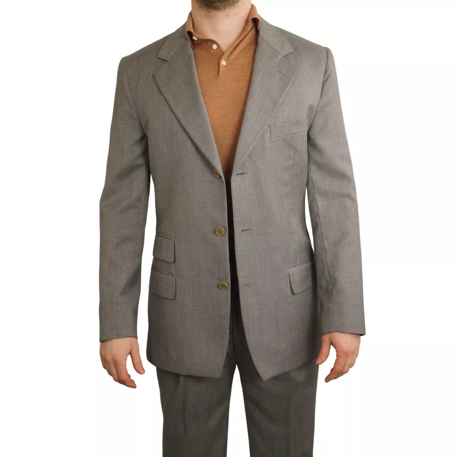 Vintage Gucci 90’s Grey Wool Suit – EU50 UK/US40