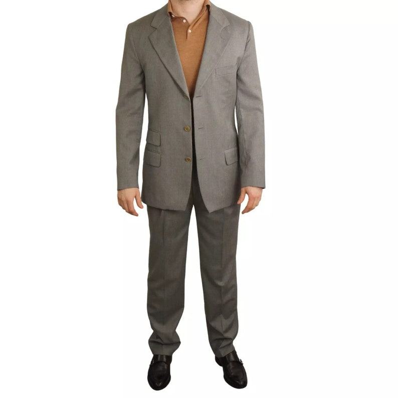 Vintage Gucci 90’s Grey Wool Suit – EU50 UK/US40