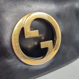 Vintage Gucci Blondie Black Leather Clutch Bag A Timeless Classic