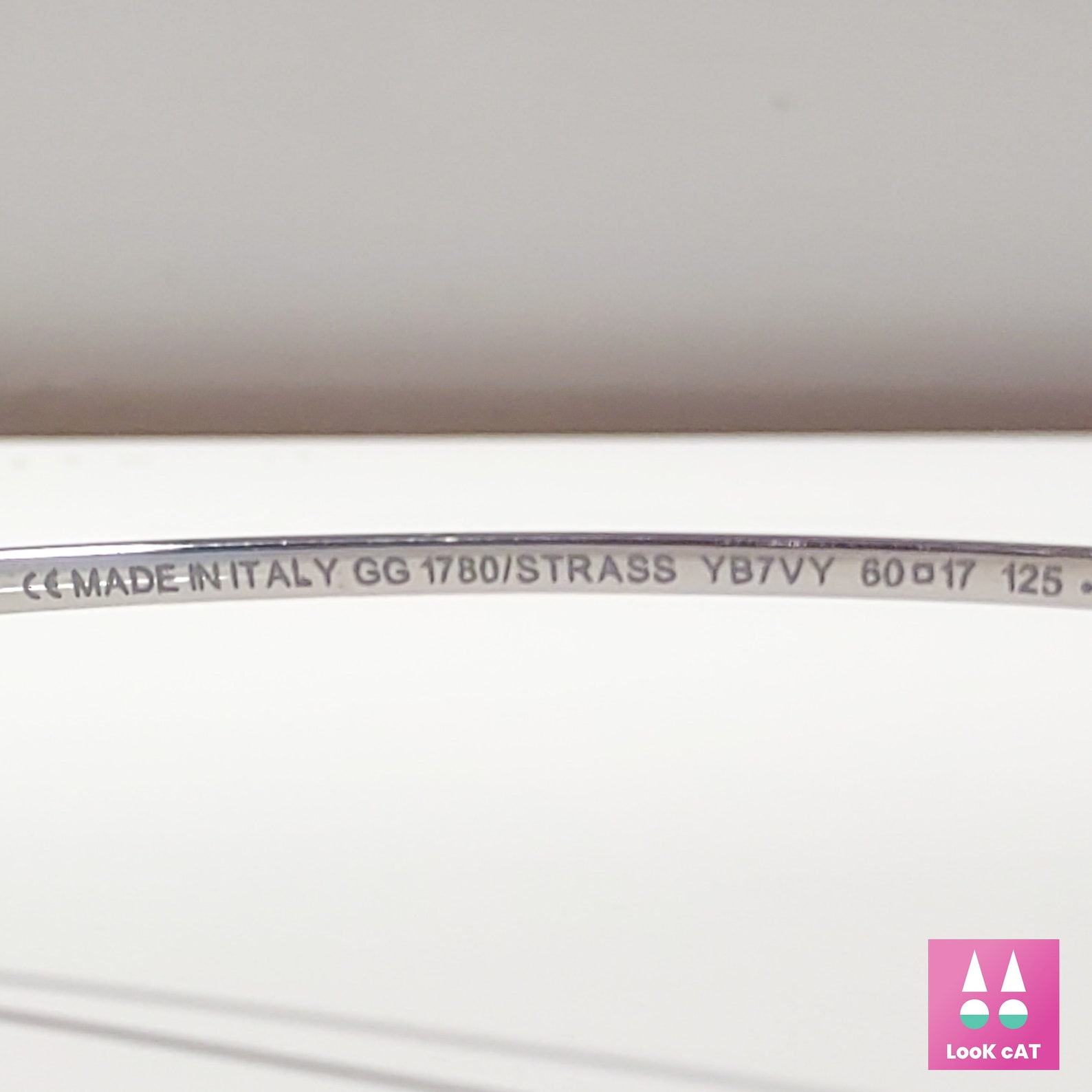 Vintage Gucci GG 1780 Strass Sunglasses Iconic Y2K Glamour