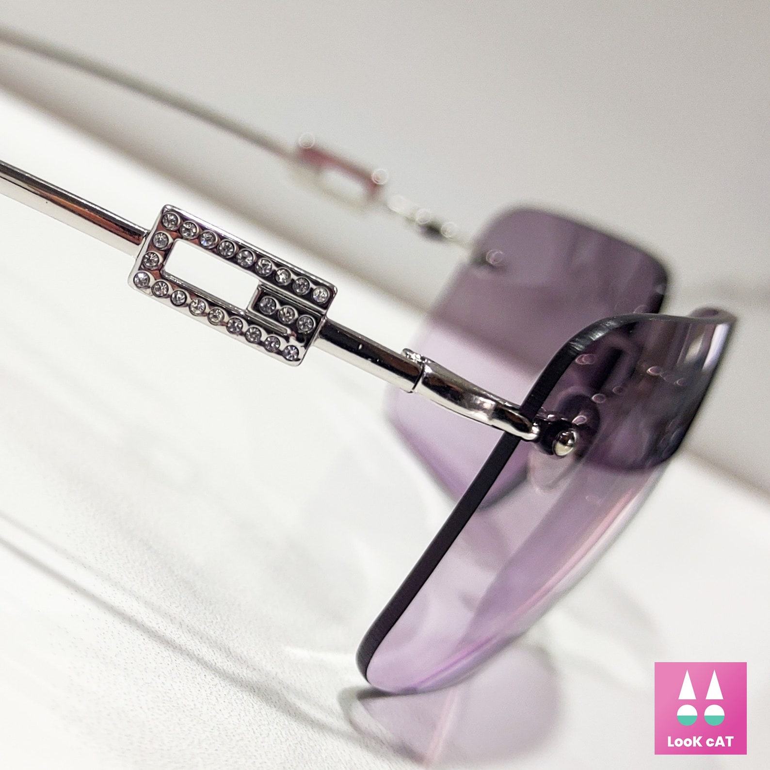 Vintage Gucci GG 1780 Strass Sunglasses Iconic Y2K Glamour