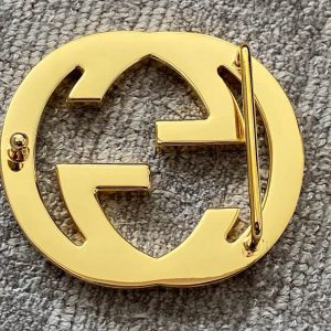 Vintage Gucci GG Marmont Interlocking Double G Belt Buckle Timeless Luxury for the Discerning Collector