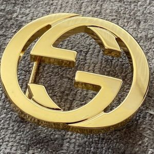 Vintage Gucci GG Marmont Interlocking Double G Belt Buckle Timeless Luxury for the Discerning Collector