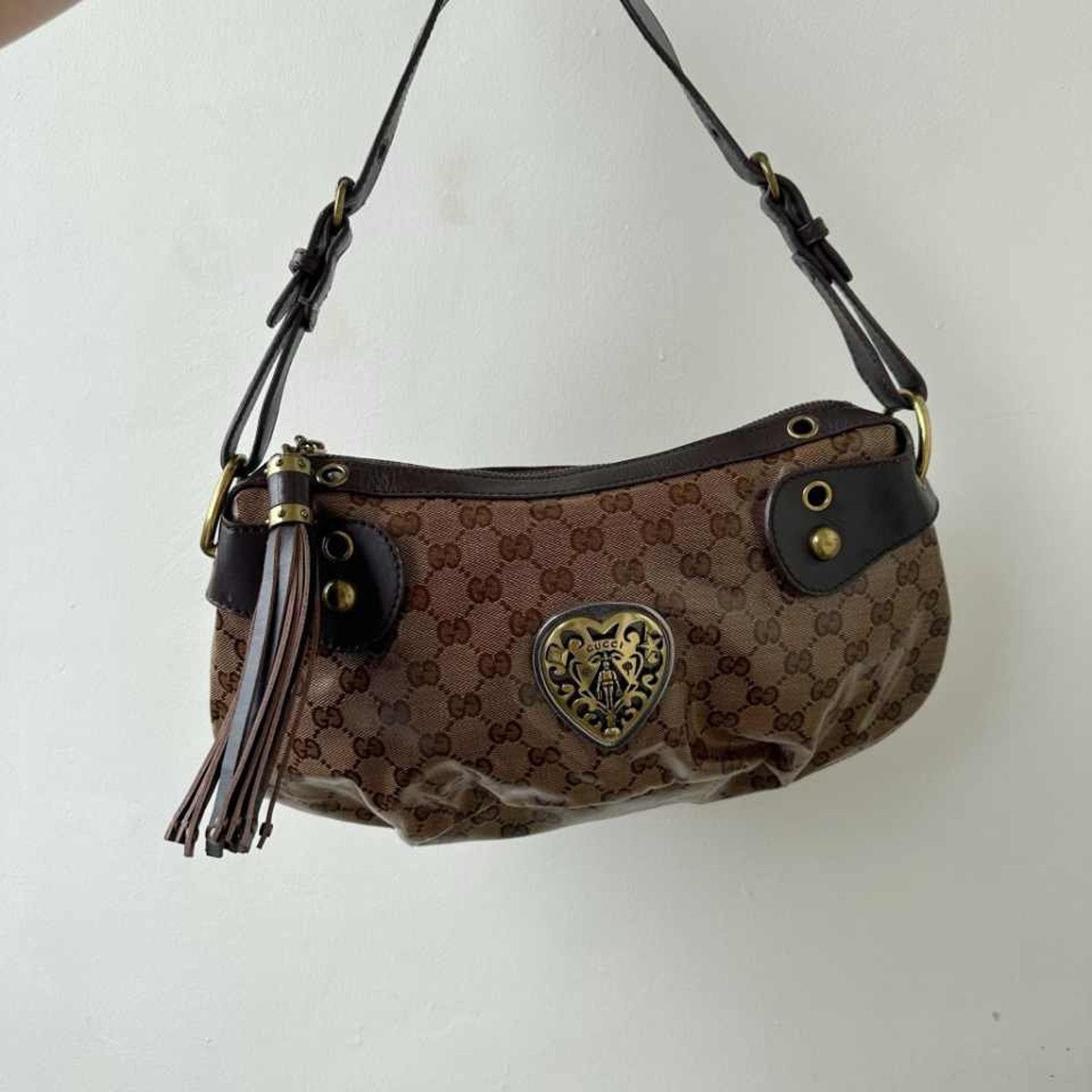 Vintage Gucci Monogram Canvas Bag Timeless Elegance and Heritage