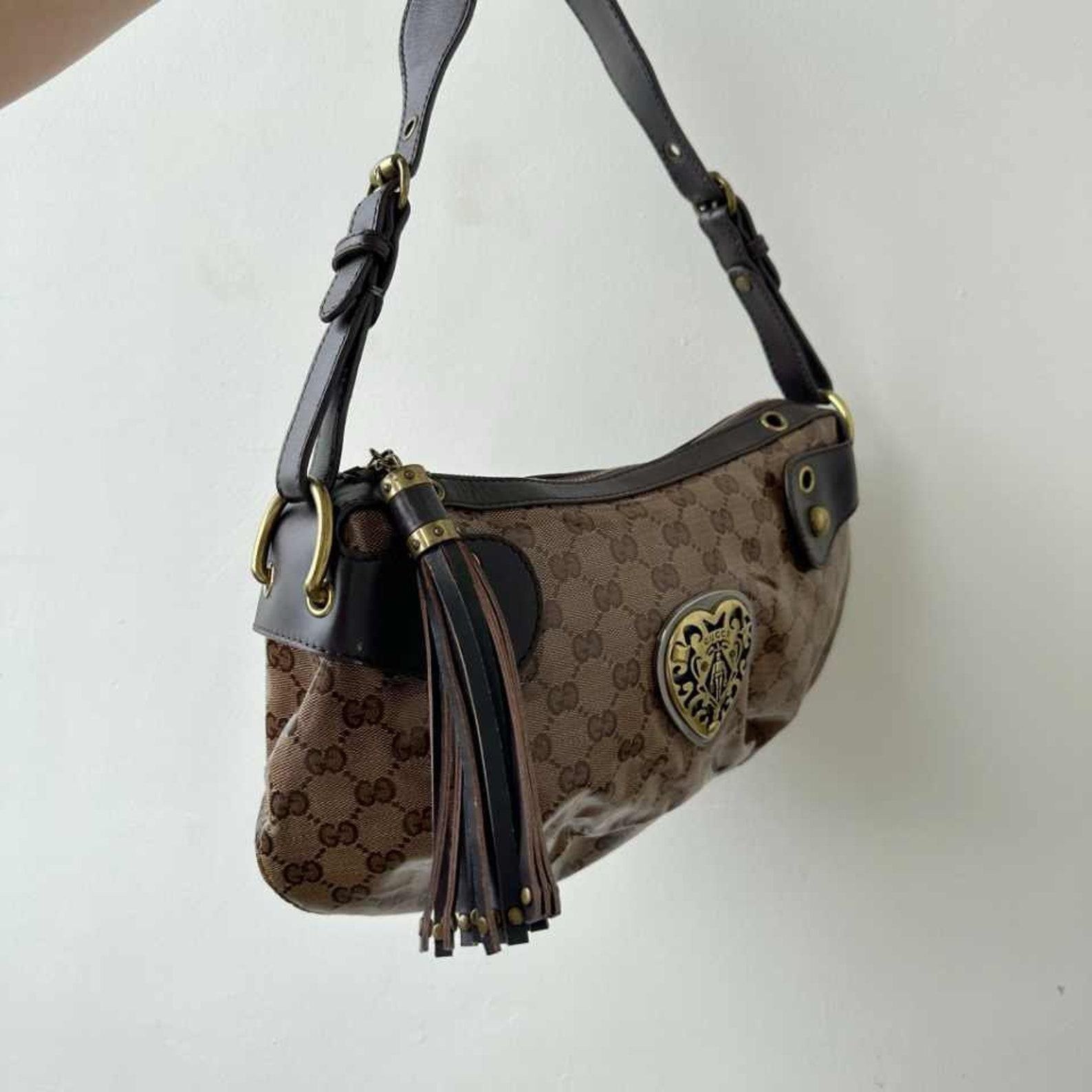Vintage Gucci Monogram Canvas Bag Timeless Elegance and Heritage