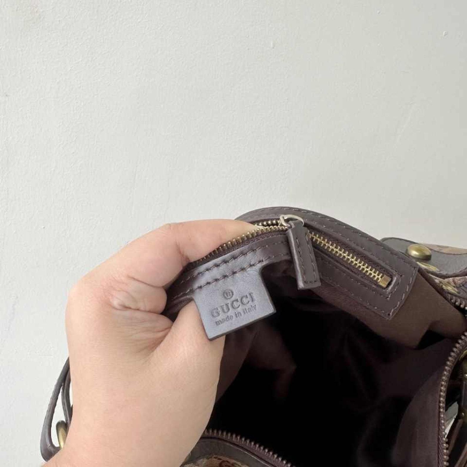 Vintage Gucci Monogram Canvas Bag Timeless Elegance and Heritage