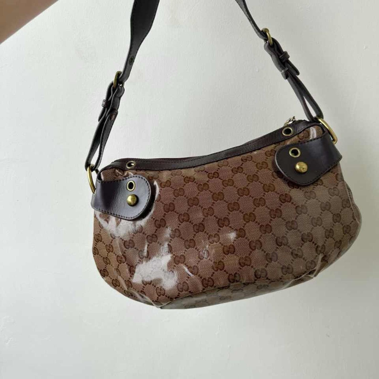 Vintage Gucci Monogram Canvas Bag Timeless Elegance and Heritage