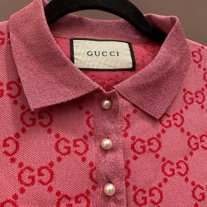 Vintage Gucci Monogram GG Short Sleeve Polo A Timeless Classic from the 2000s
