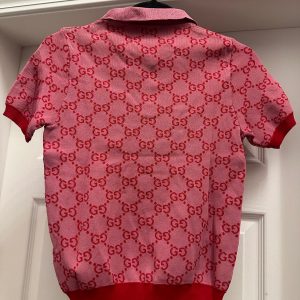 Vintage Gucci Monogram GG Short Sleeve Polo A Timeless Classic from the 2000s