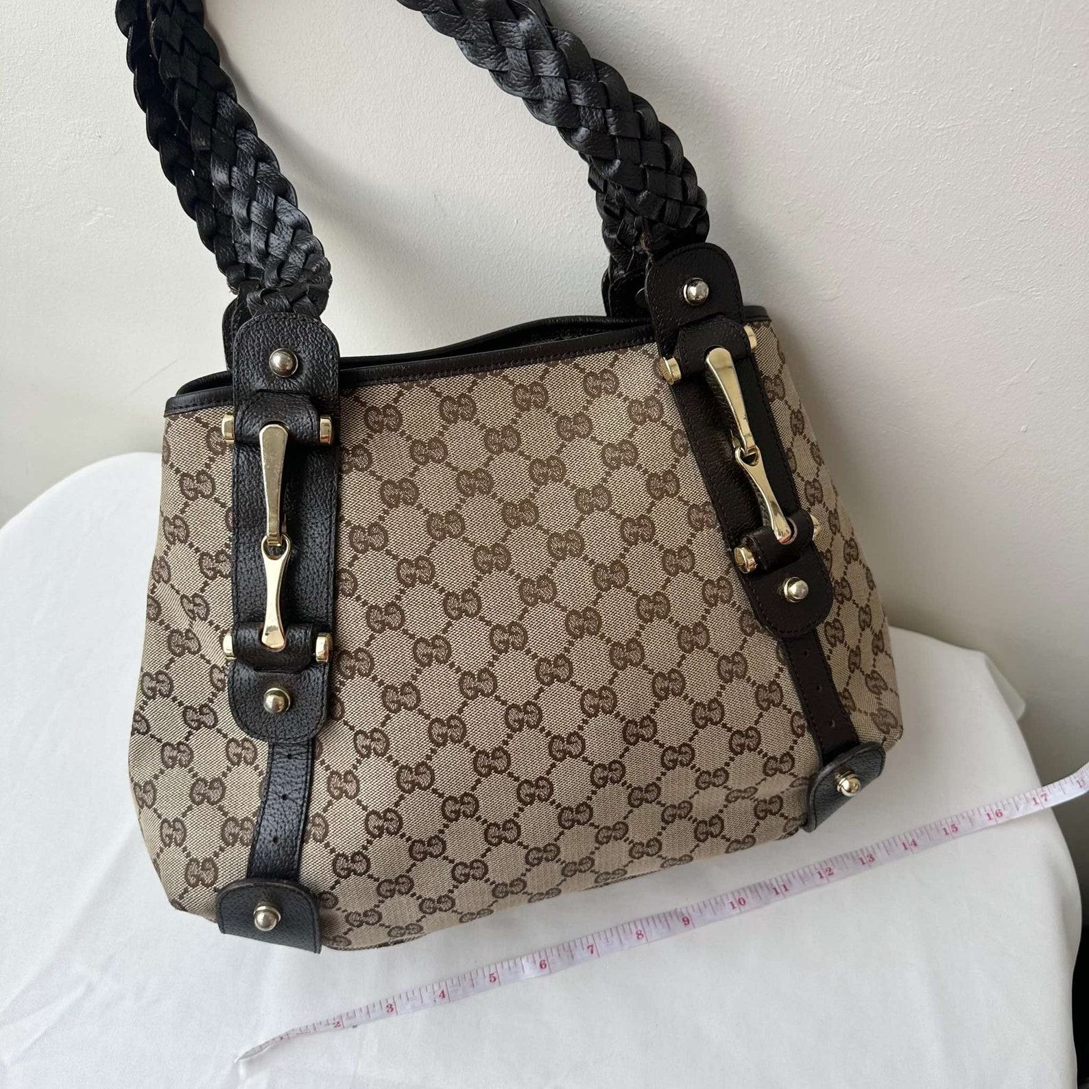 Vintage Gucci Monogram Pelham Shoulder Bag Timeless Elegance for the Modern Woman