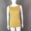 Vintage Gucci Mustard Silk Blend Tank Top A Timeless Treasure