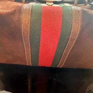 Vintage Gucci Taupe Leather Travel Case Timeless Elegance for Your Journeys