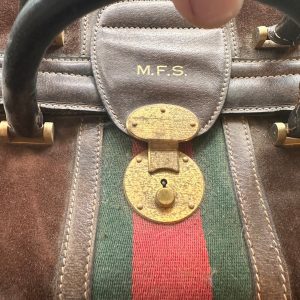 Vintage Gucci Taupe Leather Travel Case Timeless Elegance for Your Journeys