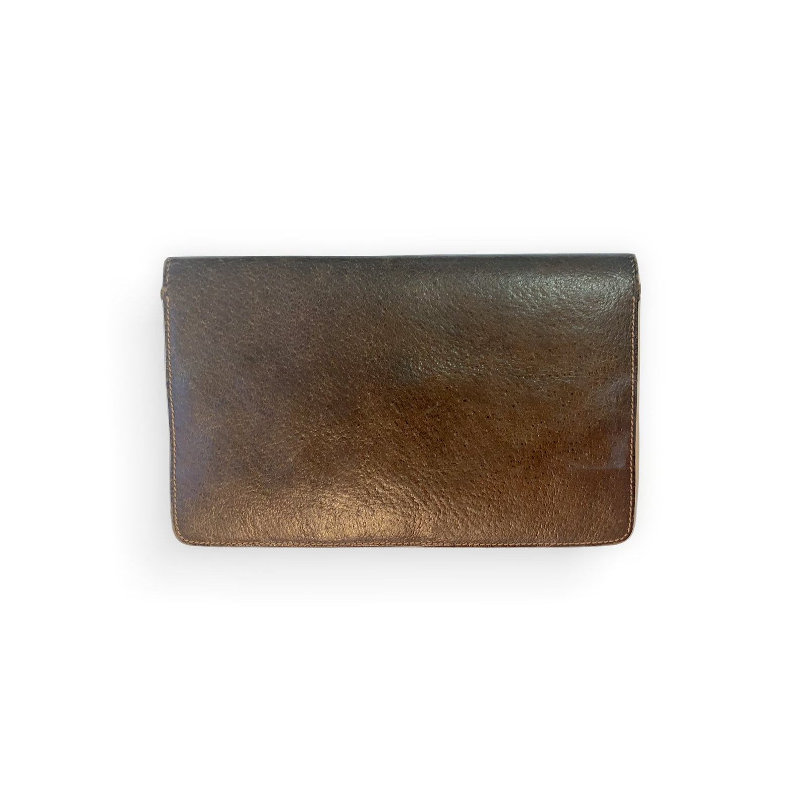 Vintage Gucci Two-Tone Leather Change Purse A Timeless Accessory from the 1970s
