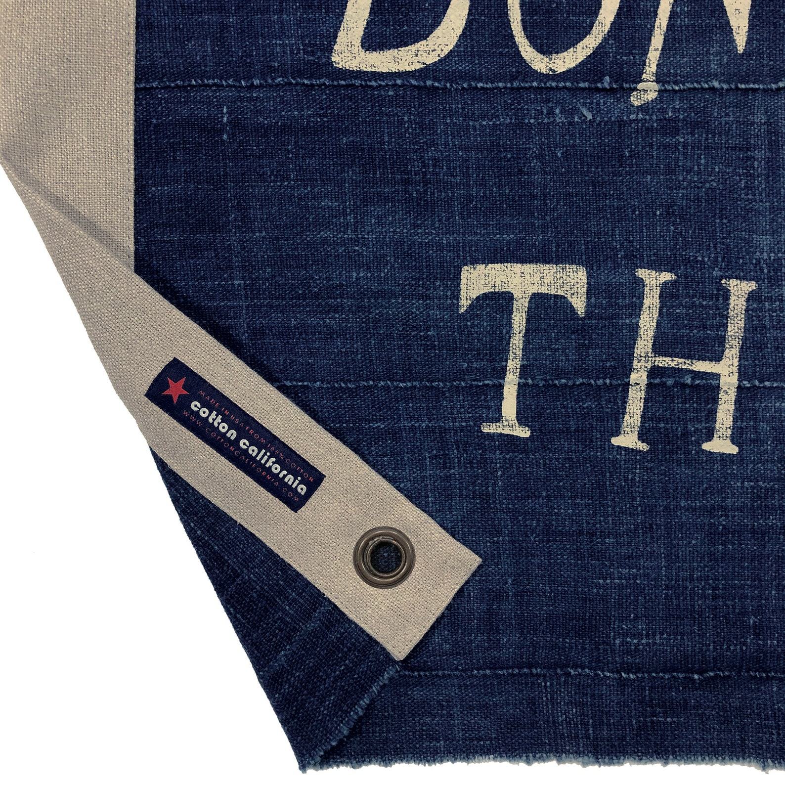 Vintage Indigo Flag “Don’t Give Up the Ship” – 95% Cotton