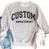 Vintage-Inspired Custom Sweatshirt Design Your Own Retro College Letters