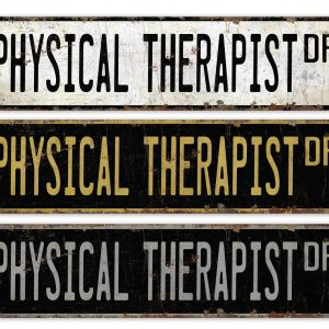 Vintage-Inspired Physical Therapist Sign Elevate Your Practice with Rustic Charm