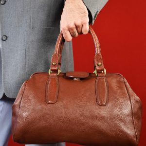 Vintage Italian Leather Doctor Bag Timeless Elegance from Tuscany