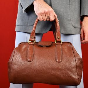 Vintage Italian Leather Doctor Bag Timeless Elegance from Tuscany