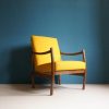 Vintage Mustard Mid-Century Modern Armchair Restored Charm for Your Abode