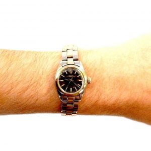 Vintage ROLEX Oyster Perpetual Lady 1980s Steel & 18K Gold Automatic Watch, Box & Papers