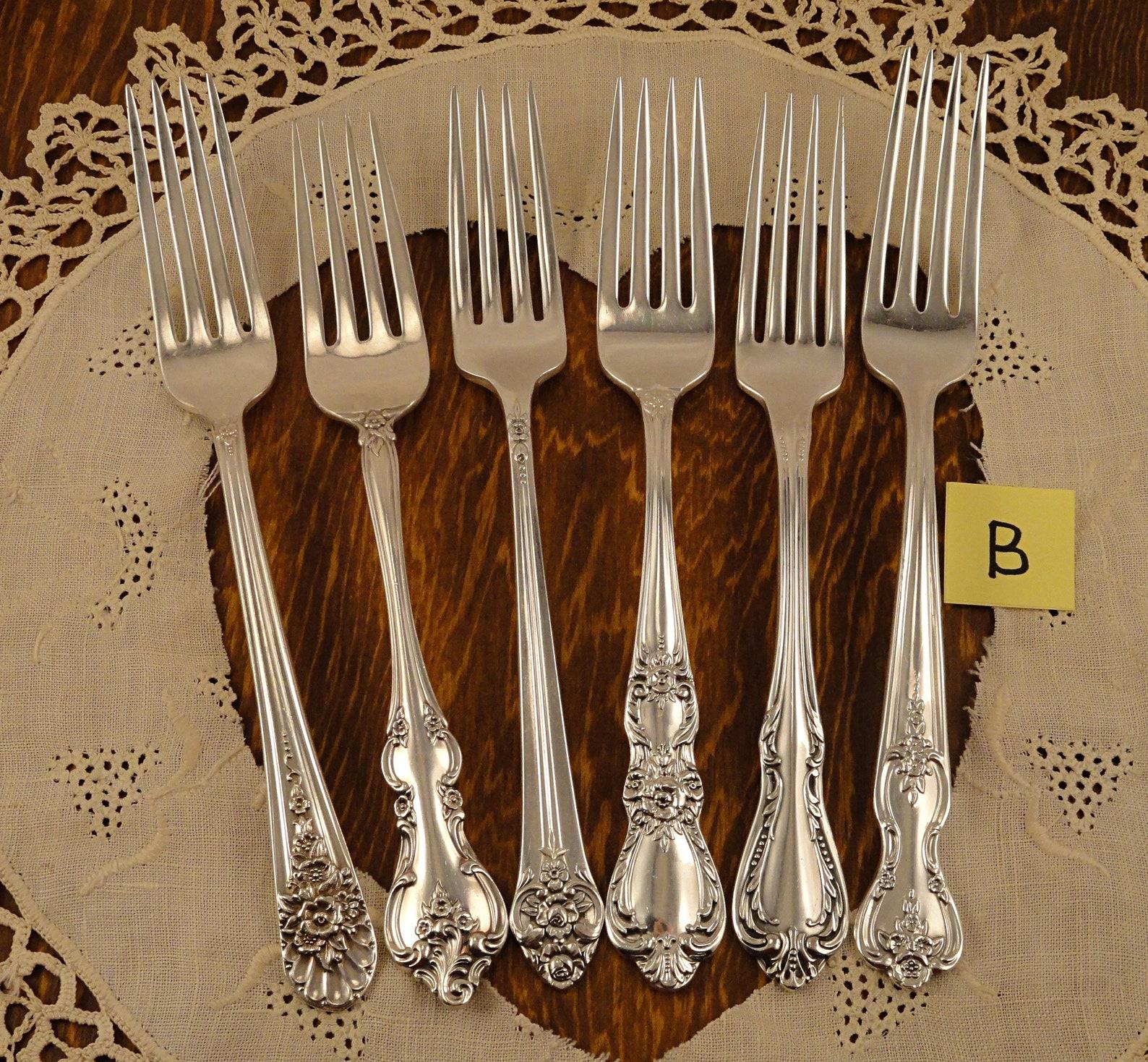 Vintage Silverware Mismatched Fork Sets Elevate Your Table with Timeless Charm - Image 3