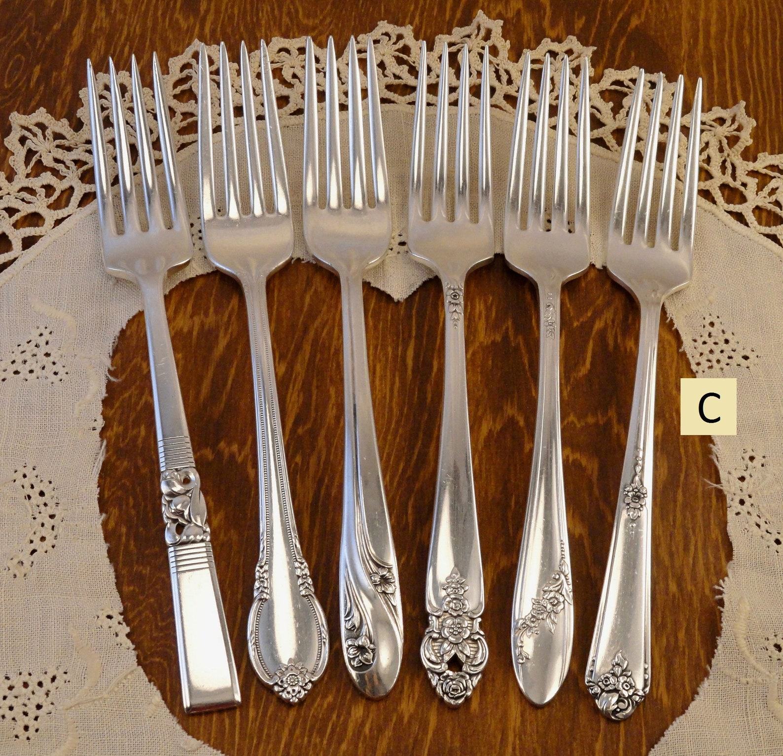 Vintage Silverware Mismatched Fork Sets Elevate Your Table with Timeless Charm - Image 4