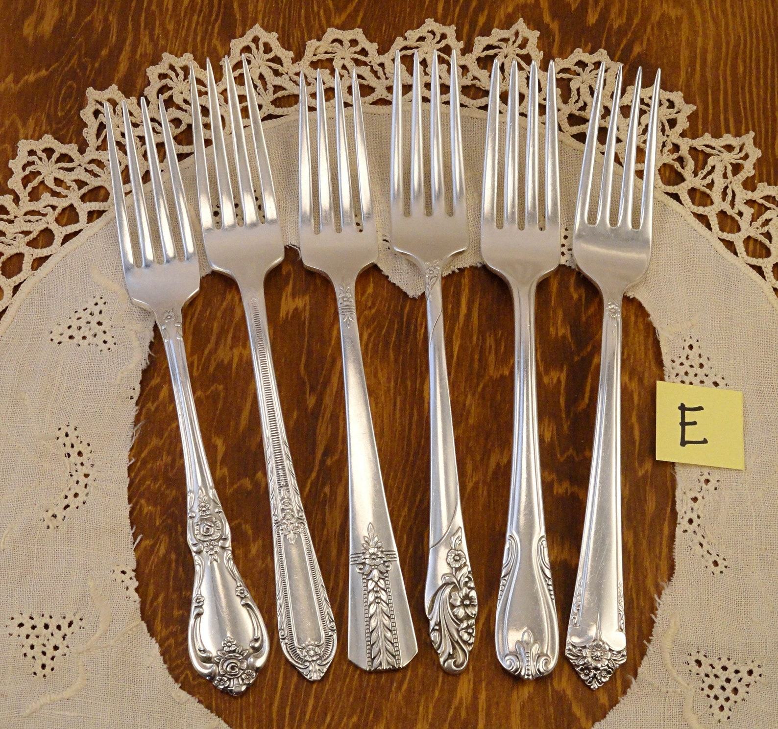 Vintage Silverware Mismatched Fork Sets Elevate Your Table with Timeless Charm - Image 6