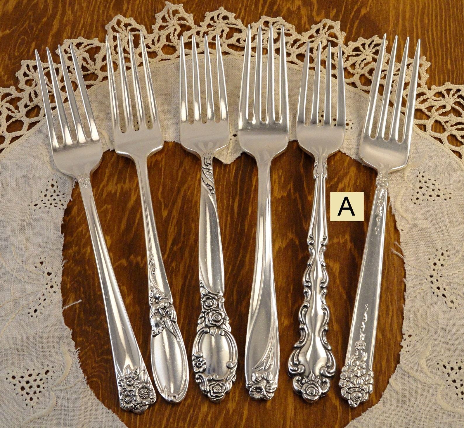 Vintage Silverware Mismatched Fork Sets Elevate Your Table with Timeless Charm - Image 2