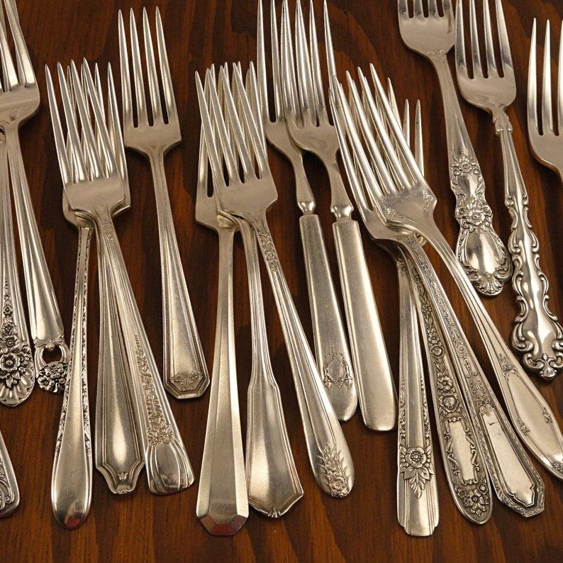 Vintage Silverware Mismatched Fork Sets Elevate Your Table with Timeless Charm