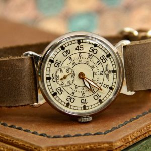 Vintage Soviet Pobeda “Death to Spies” Military Mechanical Watch A Relic of the Cold War