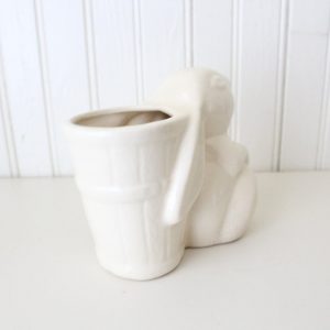 Vintage Uhl Pottery Bunny Rabbit Planter Mid-Century Charm for Your Indoor Oasis