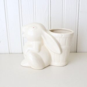 Vintage Uhl Pottery Bunny Rabbit Planter Mid-Century Charm for Your Indoor Oasis