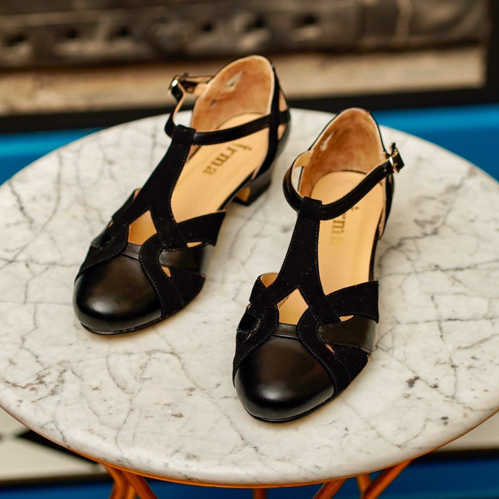 Vintage Vibes Genuine Leather Retro Shoes for the Modern Mod