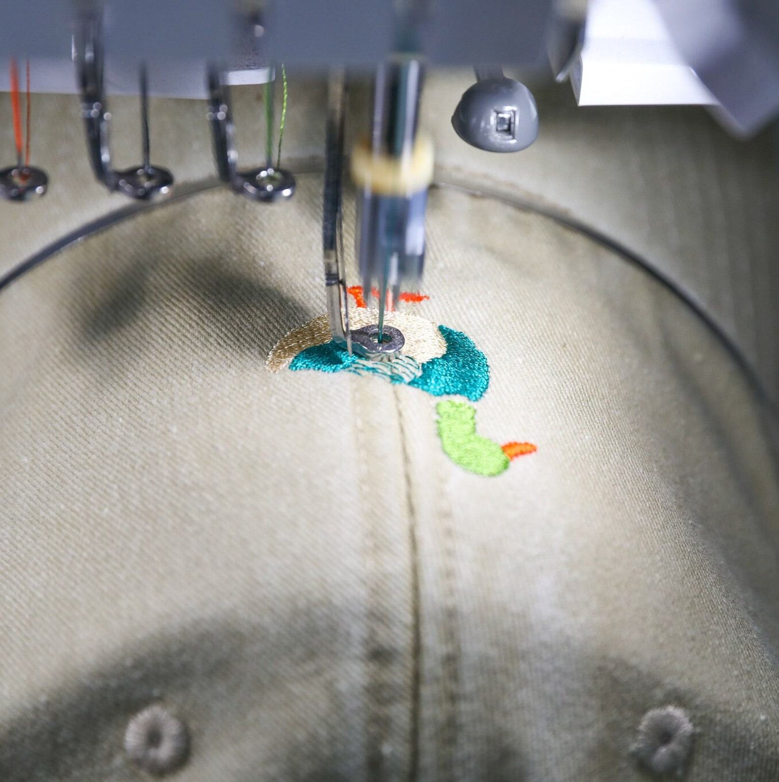 Vintage Washed Out Duck Embroidered Snapback Dad Hat