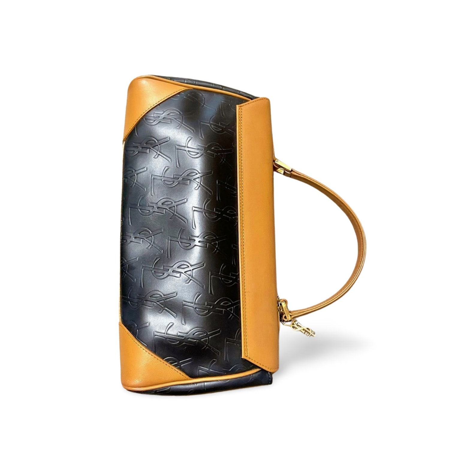 Vintage Yves Saint Laurent Embossed Leather Handbag A Timeless Classic for Daily Use