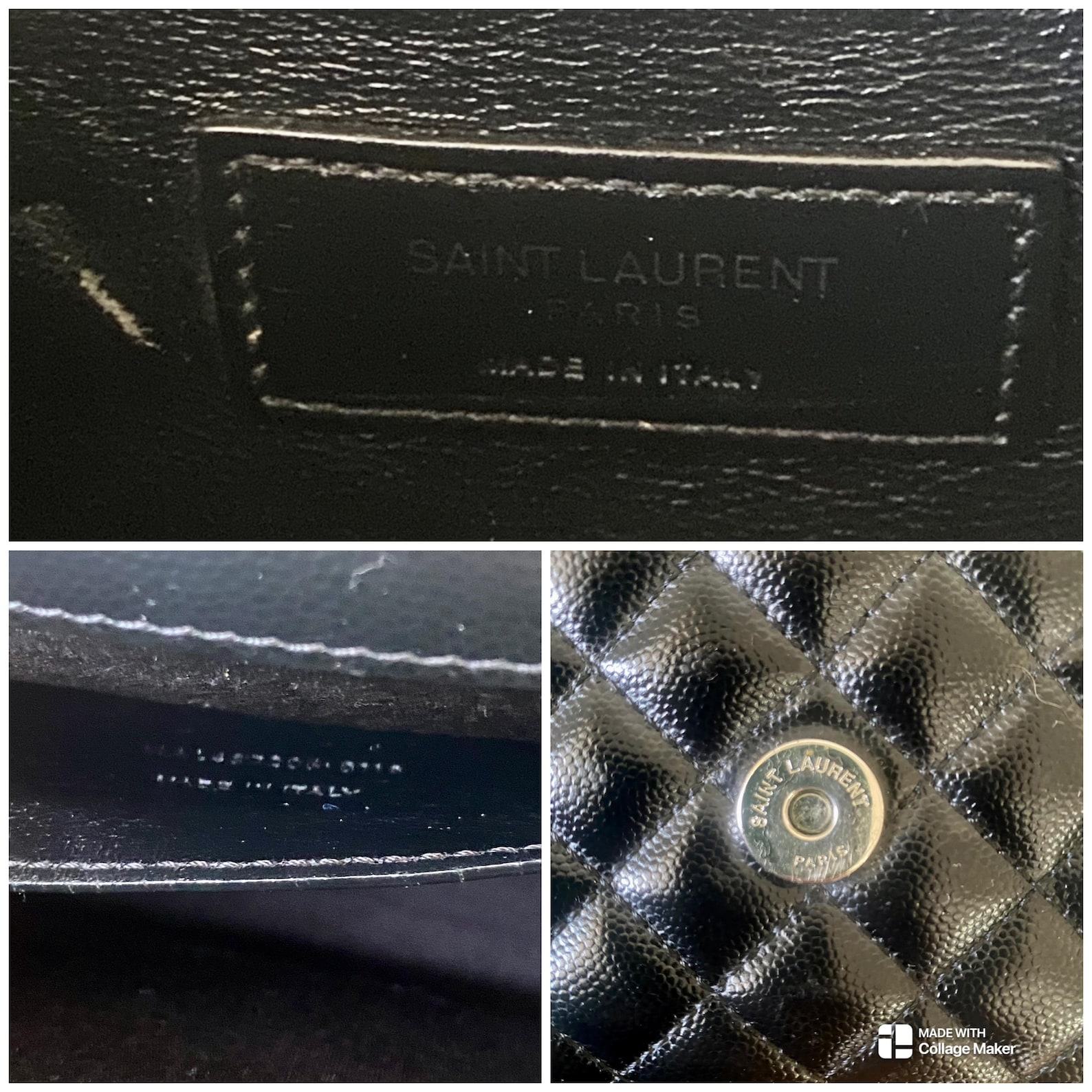 Vintage Yves Saint Laurent Envelope Crossbody Bag Timeless Elegance in Black Leather