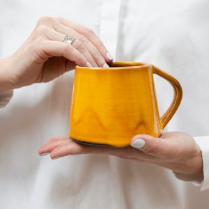 Vivid Hues Ceramic Mug and Saucer Set Elevate Your Morning Ritual with Radiant Colors