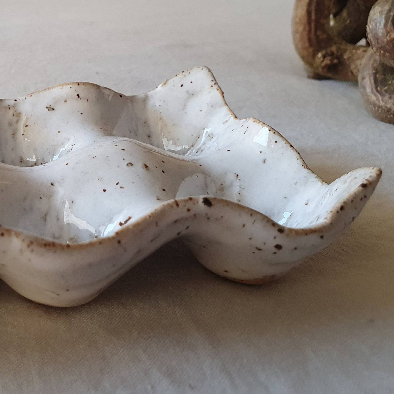 Wabi-Sabi Ceramic Egg Tray A Symphony of Textures and Hues