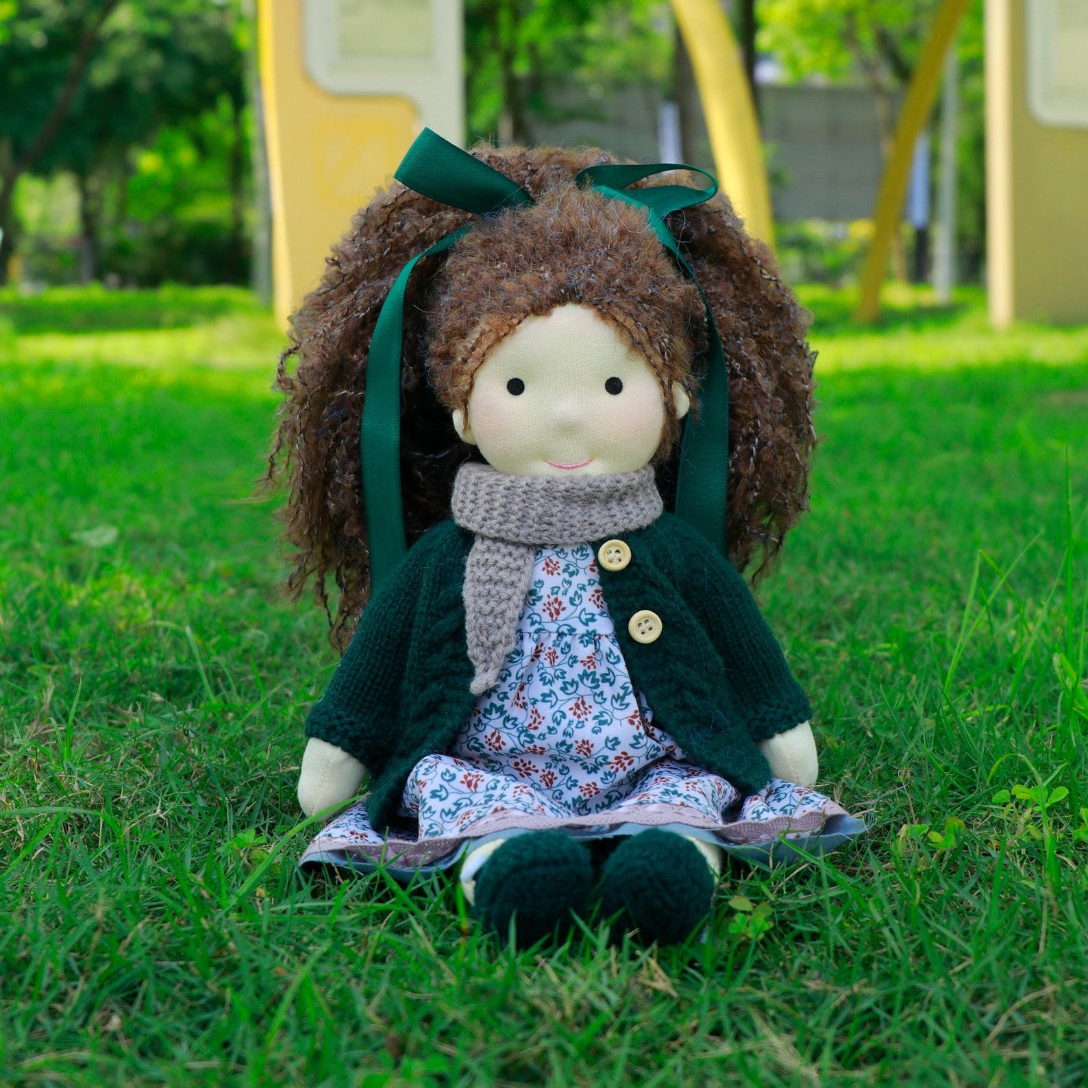 Waldorf Doll Organic Cotton Rag Doll, Interesting  Item for Kids, Collectors, Weddings, and Birthdays, Presented in an Exquisite Box