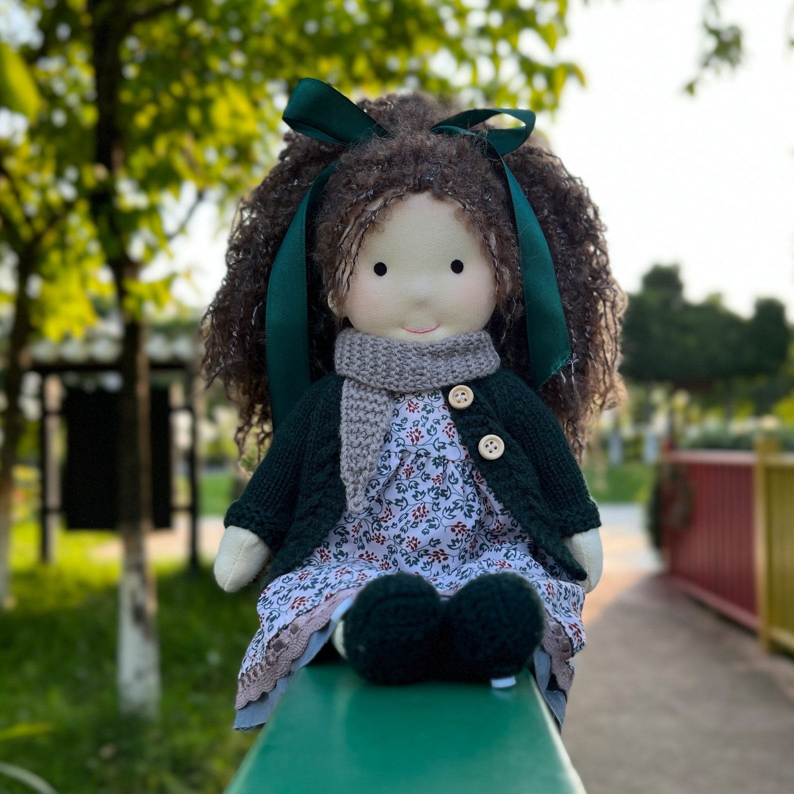 Waldorf Doll Organic Cotton Rag Doll, Interesting  Item for Kids, Collectors, Weddings, and Birthdays, Presented in an Exquisite Box