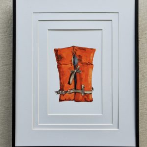 Watercolor Life Jacket Art Print Coastal Charm for Your Home